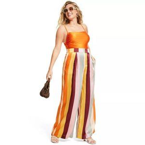 Fe Noel Wide Legged Stripped Pants; Fe Noel x Target- Size XL